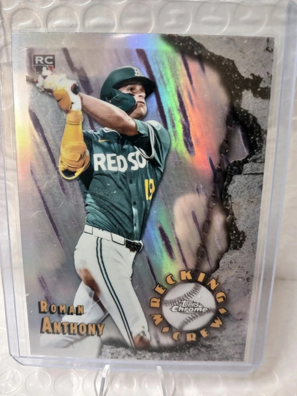 2026 Topps Chrome Wrecking Crew Roman Anthony(RC) #WC-25 2026 Chrome Wrecking